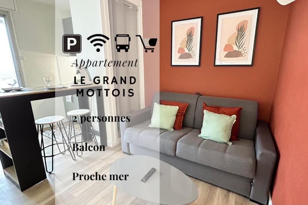 050 - Le Grand Mottois Studio, 2Pers - 100M Plage La Grande-Motte Kültér fotó